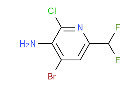 3-Amino-4-bromo-2-chloro-6-(difluoromethyl)pyridine