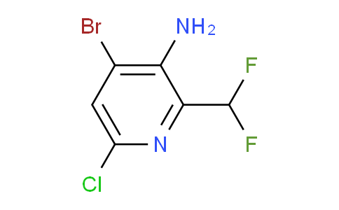 3-Amino-4-bromo-6-chloro-2-(difluoromethyl)pyridine