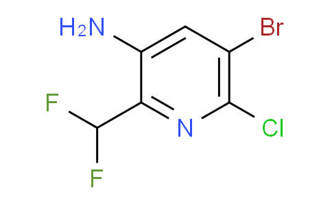 3-Amino-5-bromo-6-chloro-2-(difluoromethyl)pyridine