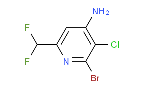 4-Amino-2-bromo-3-chloro-6-(difluoromethyl)pyridine