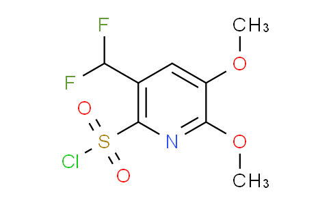 5-(Difluoromethyl)-2,3-dimethoxypyridine-6-sulfonyl chloride