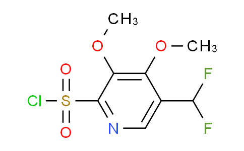 5-(Difluoromethyl)-3,4-dimethoxypyridine-2-sulfonyl chloride