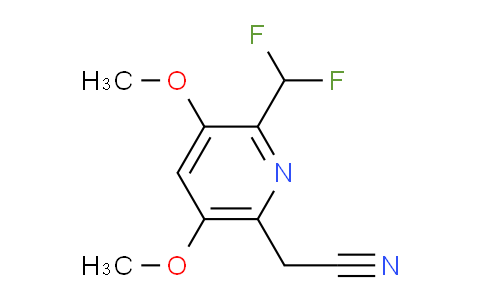 AM136809 | 1805050-56-9 | 2-(Difluoromethyl)-3,5-dimethoxypyridine-6-acetonitrile
