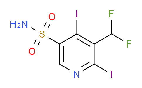 3-(Difluoromethyl)-2,4-diiodopyridine-5-sulfonamide