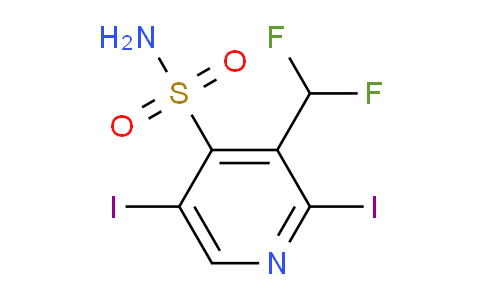 3-(Difluoromethyl)-2,5-diiodopyridine-4-sulfonamide