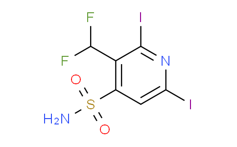 3-(Difluoromethyl)-2,6-diiodopyridine-4-sulfonamide