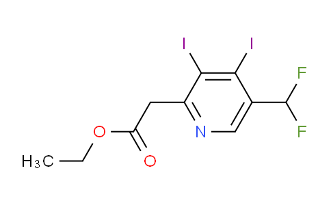 AM136884 | 1805292-72-1 | Ethyl 5-(difluoromethyl)-3,4-diiodopyridine-2-acetate