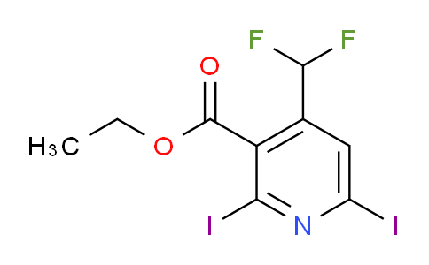AM136932 | 1804450-82-5 | Ethyl 4-(difluoromethyl)-2,6-diiodopyridine-3-carboxylate