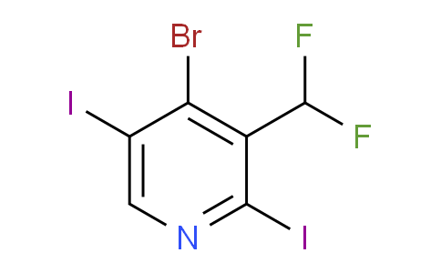 AM136955 | 1804715-71-6 | 4-Bromo-3-(difluoromethyl)-2,5-diiodopyridine