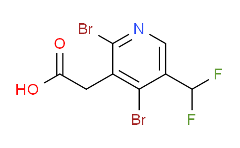 2,4-Dibromo-5-(difluoromethyl)pyridine-3-acetic acid