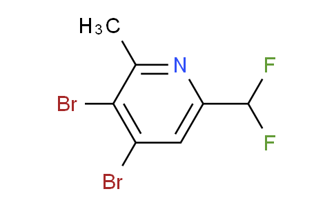 3,4-Dibromo-6-(difluoromethyl)-2-methylpyridine