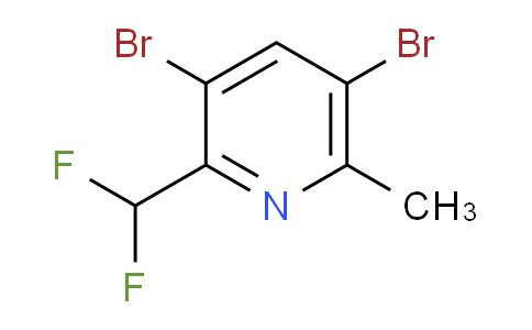 3,5-Dibromo-2-(difluoromethyl)-6-methylpyridine