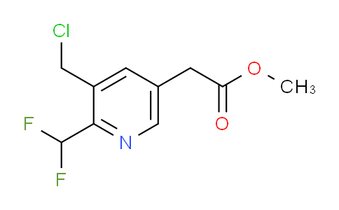 Methyl 3-(chloromethyl)-2-(difluoromethyl)pyridine-5-acetate
