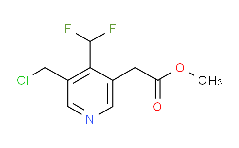 Methyl 3-(chloromethyl)-4-(difluoromethyl)pyridine-5-acetate