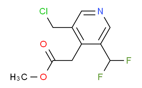 Methyl 3-(chloromethyl)-5-(difluoromethyl)pyridine-4-acetate
