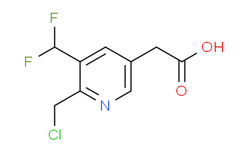 2-(Chloromethyl)-3-(difluoromethyl)pyridine-5-acetic acid