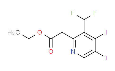 AM137021 | 1806787-67-6 | Ethyl 3-(difluoromethyl)-4,5-diiodopyridine-2-acetate