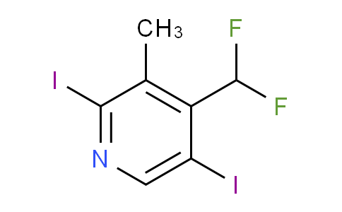 4-(Difluoromethyl)-2,5-diiodo-3-methylpyridine
