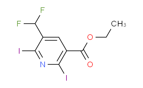Ethyl 3-(difluoromethyl)-2,6-diiodopyridine-5-carboxylate