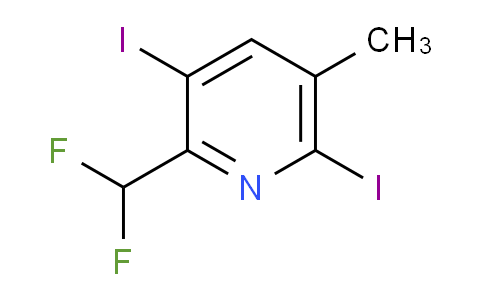 2-(Difluoromethyl)-3,6-diiodo-5-methylpyridine