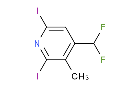 4-(Difluoromethyl)-2,6-diiodo-3-methylpyridine