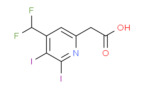 4-(Difluoromethyl)-2,3-diiodopyridine-6-acetic acid