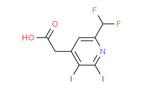 6-(Difluoromethyl)-2,3-diiodopyridine-4-acetic acid