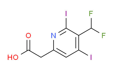 3-(Difluoromethyl)-2,4-diiodopyridine-6-acetic acid