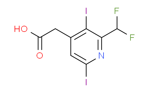 2-(Difluoromethyl)-3,6-diiodopyridine-4-acetic acid