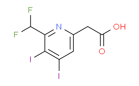 2-(Difluoromethyl)-3,4-diiodopyridine-6-acetic acid