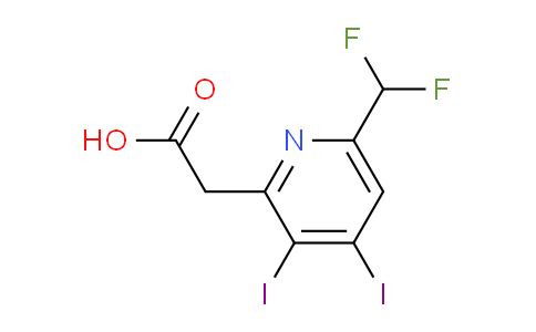 6-(Difluoromethyl)-3,4-diiodopyridine-2-acetic acid