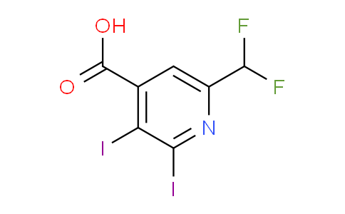 AM137112 | 1806805-63-9 | 6-(Difluoromethyl)-2,3-diiodopyridine-4-carboxylic acid