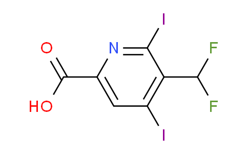 AM137114 | 1805292-23-2 | 3-(Difluoromethyl)-2,4-diiodopyridine-6-carboxylic acid