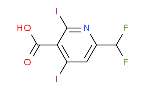 AM137115 | 1806827-40-6 | 6-(Difluoromethyl)-2,4-diiodopyridine-3-carboxylic acid