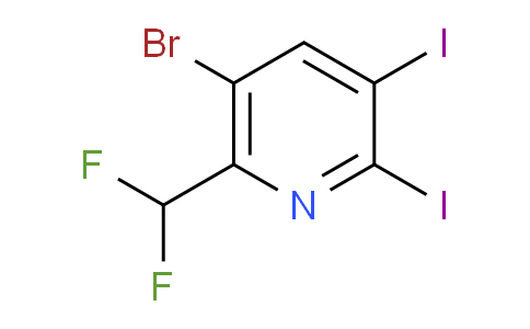 AM137136 | 1803668-71-4 | 5-Bromo-6-(difluoromethyl)-2,3-diiodopyridine