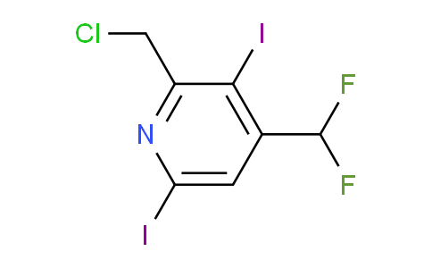 2-(Chloromethyl)-4-(difluoromethyl)-3,6-diiodopyridine