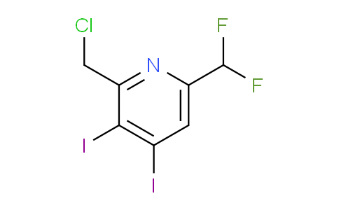 2-(Chloromethyl)-6-(difluoromethyl)-3,4-diiodopyridine