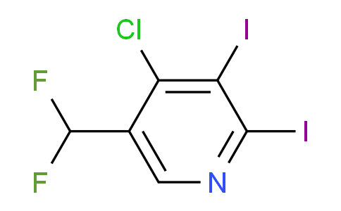 4-Chloro-5-(difluoromethyl)-2,3-diiodopyridine