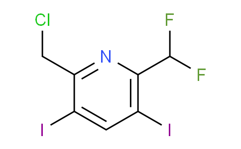 2-(Chloromethyl)-6-(difluoromethyl)-3,5-diiodopyridine