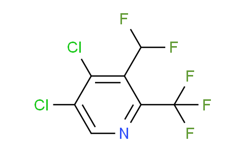 4,5-Dichloro-3-(difluoromethyl)-2-(trifluoromethyl)pyridine