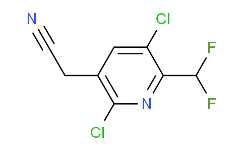 AM137296 | 1803670-94-1 | 3,6-Dichloro-2-(difluoromethyl)pyridine-5-acetonitrile