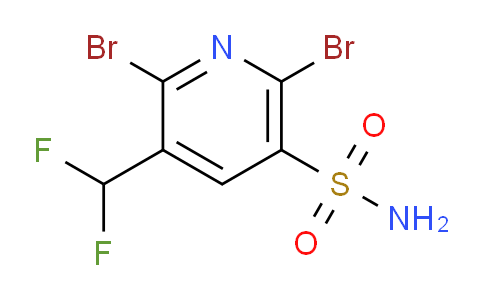 2,6-Dibromo-3-(difluoromethyl)pyridine-5-sulfonamide