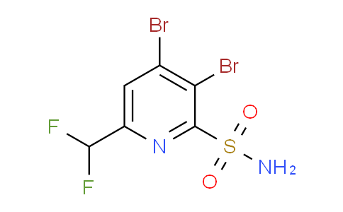 3,4-Dibromo-6-(difluoromethyl)pyridine-2-sulfonamide