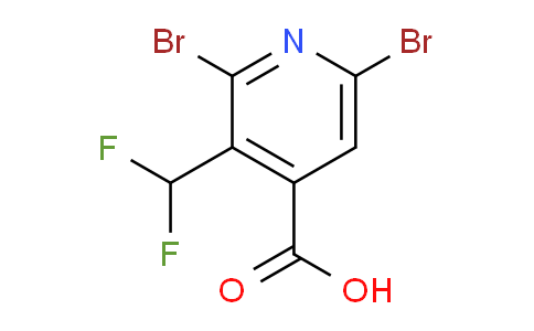 2,6-Dibromo-3-(difluoromethyl)pyridine-4-carboxylic acid