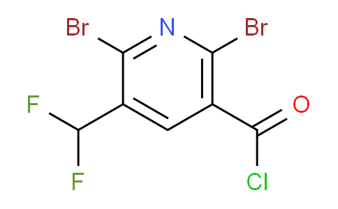 2,6-Dibromo-3-(difluoromethyl)pyridine-5-carbonyl chloride