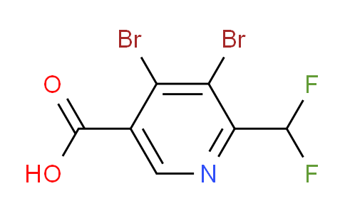 3,4-Dibromo-2-(difluoromethyl)pyridine-5-carboxylic acid