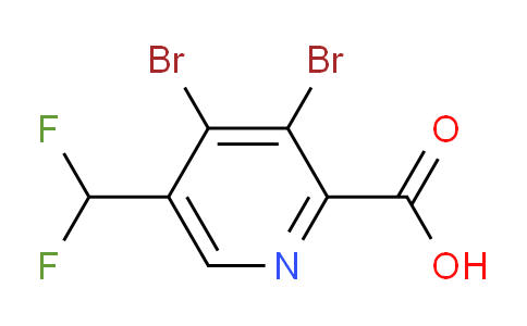 3,4-Dibromo-5-(difluoromethyl)pyridine-2-carboxylic acid