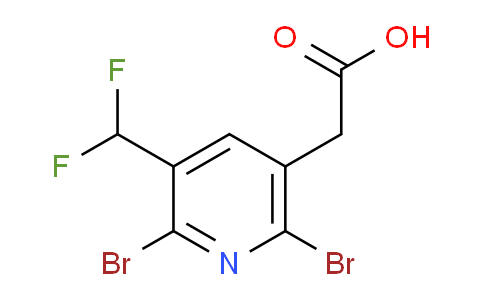 AM137466 | 1805330-48-6 | 2,6-Dibromo-3-(difluoromethyl)pyridine-5-acetic acid