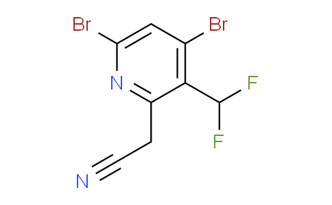 4,6-Dibromo-3-(difluoromethyl)pyridine-2-acetonitrile