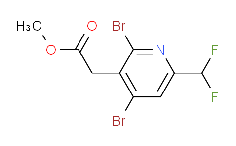 Methyl 2,4-dibromo-6-(difluoromethyl)pyridine-3-acetate